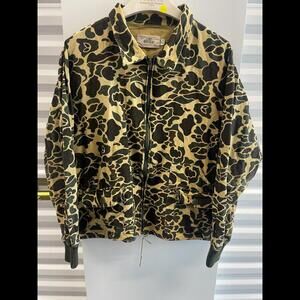 VTG 90S Y2K REDHEAD DUCK CAMO MECHANICS COTTON DETROIT DUCK SZ LARGE